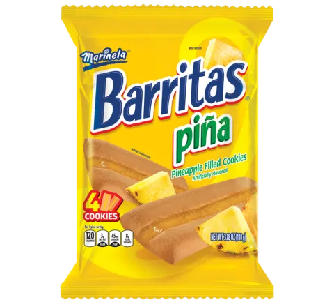 Barritas Piña 4 cookies