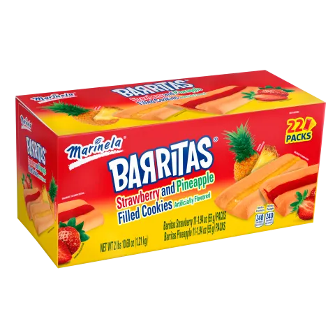 Barritas Strawberry and Pineapple 22 count Club Pack
